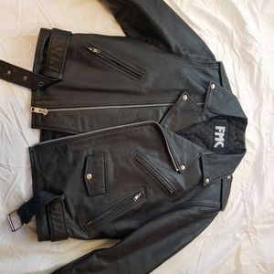 Biker leather jacket